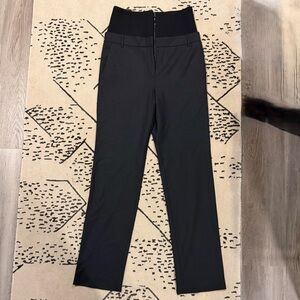 Tibi Black High-Waisted Trousers